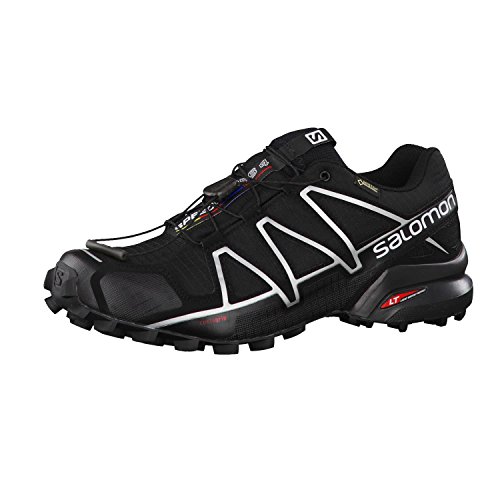 Salomon Speedcross 4 GTX, Zapatillas de Trail Running Hombre, Negro (Black/Black/Silver Metallic-X), 42 2/3 EU