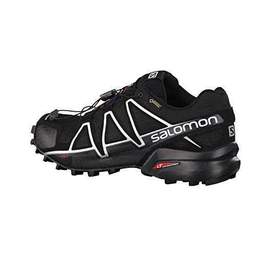 Salomon Speedcross 4 GTX, Zapatillas de Trail Running Hombre, Negro (Black/Black/Silver Metallic-X), 43 1/3 EU