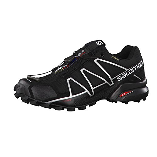 Salomon Speedcross 4 GTX, Zapatillas de Trail Running Hombre, Negro (Black/Black/Silver Metallic-X), 43 1/3 EU Salomon Speedcross 4 GTX, Zapatillas de Trail Running Hombre, Negro (Black/Black/Silver Metallic-X), 43 1/3 EU