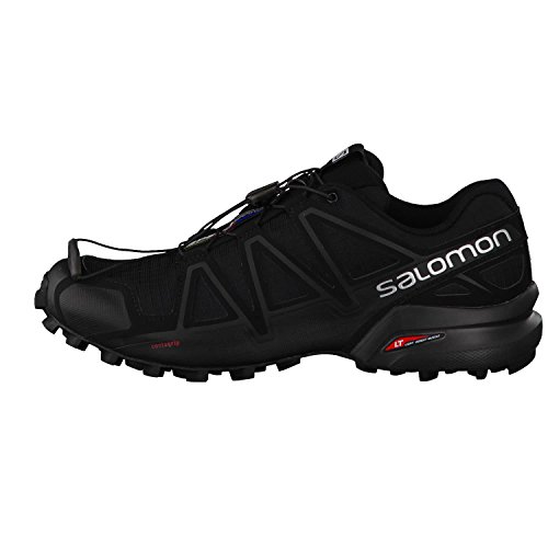 Salomon Speedcross 4, Zapatillas de Trail Running Hombre, Negro (Black/Black/Black Metallic), 40 EU