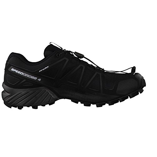 Salomon Speedcross 4, Zapatillas de Trail Running Hombre, Negro (Black/Black/Black Metallic), 46 2/3 EU