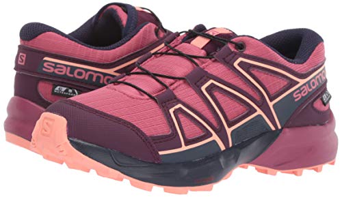 Salomon Speedcross CSWP J, Zapatillas de Trail Running Unisex Niños, Morado (Malaga/Potent Purple/Desert Flower), 35 EU