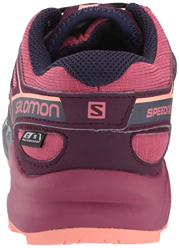 Salomon Speedcross CSWP J, Zapatillas de Trail Running Unisex Niños, Morado (Malaga/Potent Purple/Desert Flower), 35 EU Salomon Speedcross CSWP J, Zapatillas de Trail Running Unisex Niños, Morado (Malaga/Potent Purple/Desert Flower), 35 EU