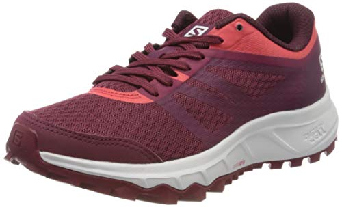 Salomon TRAILSTER 2 W, Zapatillas de Running para Asfalto Mujer, Rojo (Rhododendron/Red Bud/Cayenne), 38 EU