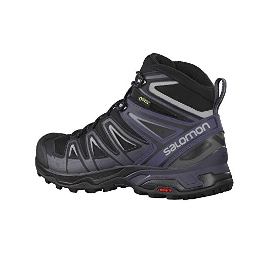 Salomon X Ultra 3 Mid GTX, Botas de Senderismo Hombre, Negro (Black/India Ink/Monument), 46 EU