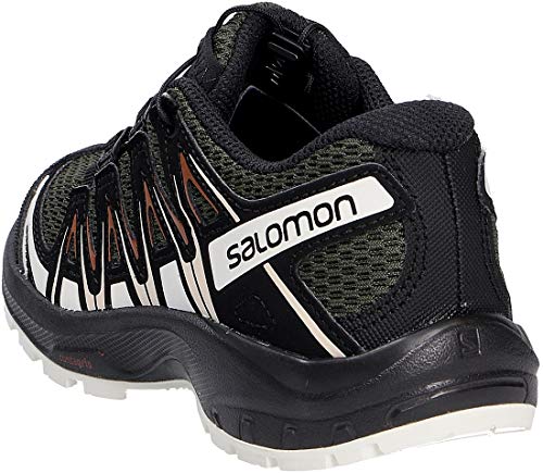 SALOMON XA Pro 3D J, Zapatillas de Trail Running Unisex Adulto, Verde (Grape Leaf/Vanilla Ice/Caramel Café), 37 EU