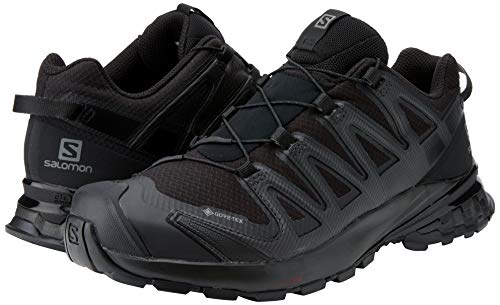 Salomon XA Pro 3D V8 W, Zapatillas De Trail Running Y Sanderismo Impermeables Versión Màs Ligera Mujer, Negro (Black/Black/Phantom), 36 EU