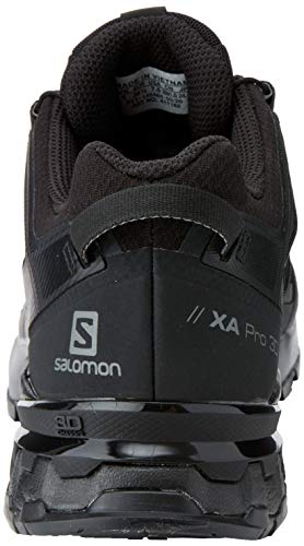 Salomon XA Pro 3D V8 W, Zapatillas De Trail Running Y Sanderismo Impermeables Versión Màs Ligera Mujer, Negro (Black/Black/Phantom), 36 EU