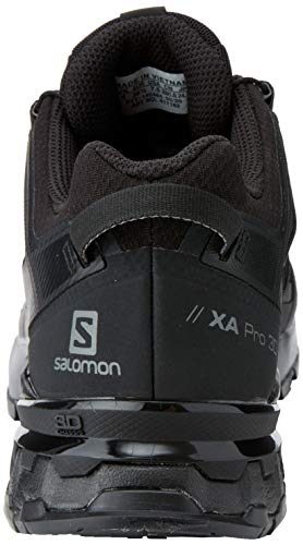 Salomon XA Pro 3D V8 W, Zapatillas De Trail Running Y Sanderismo Impermeables Versión Màs Ligera Mujer, Negro (Black/Black/Phantom), 40 EU