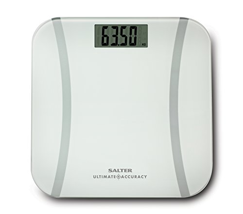 Salter 9073 WH3R - Salter. Báscula de baño, plataforma de vidrio templado, medición precisa que pesa hasta 0.50 g, capacidad 180 kg, 15 años de garantía Salter 9073 WH3R - Salter. Báscula de baño, plataforma de vidrio templado, medición precisa que pesa hasta 0.50 g, capacidad 180 kg, 15 años de garantía