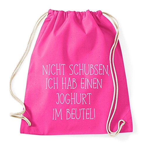 Sambosa No schubsen, ich hab un yogur en bolsa Gym Bag Turn Bolsa Mochila Sport Hipster Style en 8 colores Sambosa No schubsen, ich hab un yogur en bolsa Gym Bag Turn Bolsa Mochila Sport Hipster Style en 8 colores