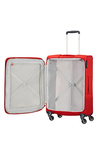 Samsonite Base Boost Spinner M Maleta Expansible, 78 cm, 105/112.5 L, Rojo (Red)