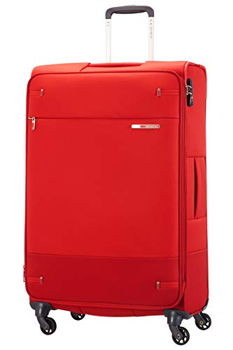 Samsonite Base Boost Spinner M Maleta Expansible, 78 cm, 105/112.5 L, Rojo (Red)