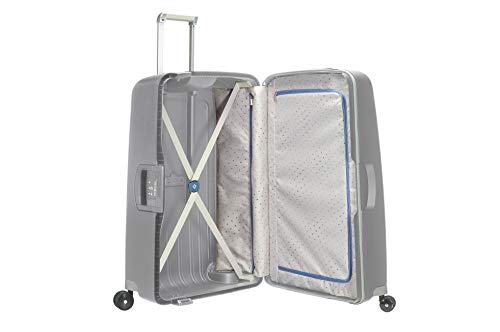 Samsonite S'Cure Spinner - Maleta de equipaje, L (75 cm - 102 L), Plata (Silver)