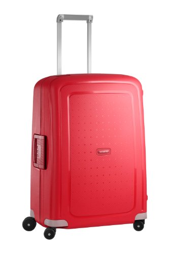 Samsonite S'Cure Spinner - Maleta de equipaje, M (69 cm - 79 L), Rojo (Crimson Red)