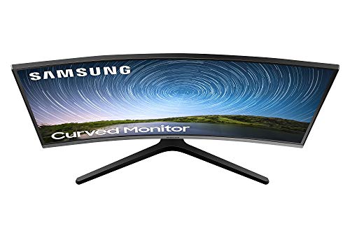 Samsung C27R502 - Monitor Curvo de 27" sin marcos Full HD (1920×1080, 4 ms, 60 Hz, FreeSync, LED, 16:9, 3000:1, 1800R, 178°, 250 cd/m², Flicker Free, HDMI, Base en Y) Gris Oscuro