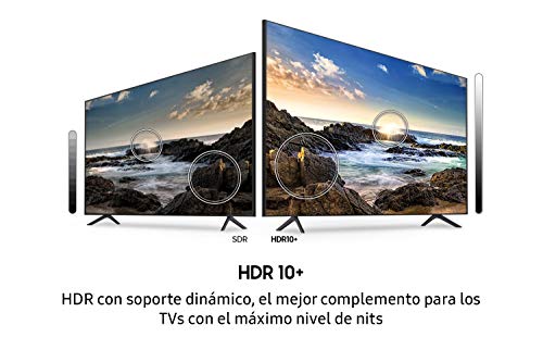 Samsung Crystal UHD 2020 43TU7095 - Smart TV de 43", 4K, HDR 10+, Procesador 4K, PurColor, Sonido Inteligente, Función One Remote Control y Compatible Asistentes de Voz, Compatible con Alexa