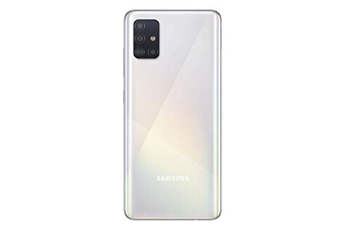 Samsung Galaxy A51 - Dual SIM, Smartphone de 6.5" Super AMOLED (4 GB RAM, 128 GB ROM, cámara Trasera 48.0 MP + 12.0 MP + 5.0 MP + 5 MP, cámara Frontal 32 MP) Blanco [Versión española]