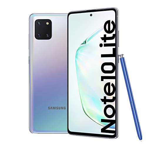 Samsung Galaxy Note 10 Lite - Smartphone de 6.7" FHD+ (4G, Dual SIM, 6GB RAM, 128GB ROM, cámara trasera 12MP(W)+12MP(UW)+12MP, cámara frontal 32MP, Octacore Exynos 9810), Aura Glow [Versión española]