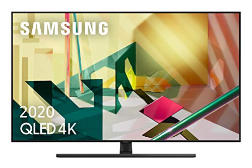 Samsung QLED 2020 65Q70T - Smart TV de 75" 4K UHD, Inteligencia Artificial, HDR 10+, Multi View, Ambient Mode+, One Remote Control y Asistentes de Voz Integrados, con Alexa integrada