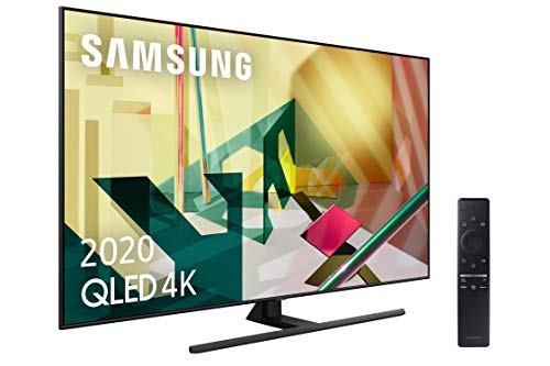 Samsung QLED 2020 65Q70T - Smart TV de 75" 4K UHD, Inteligencia Artificial, HDR 10+, Multi View, Ambient Mode+, One Remote Control y Asistentes de Voz Integrados, con Alexa integrada