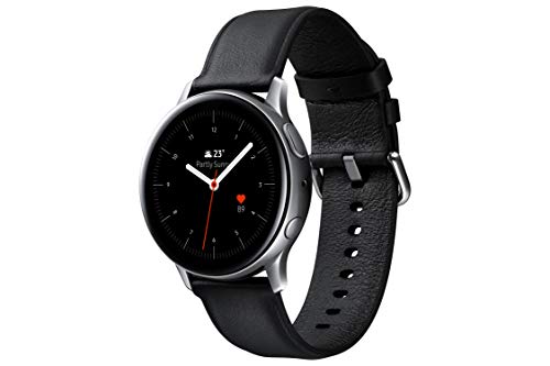 SAMSUNG SM-R820NSSAPHE Galaxy Watch Active 2 - Smartwatch de Acero, 44mm, color Plata, Bluetooth [Versión española]