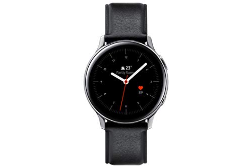 SAMSUNG SM-R820NSSAPHE Galaxy Watch Active 2 - Smartwatch de Acero, 44mm, color Plata, Bluetooth [Versión española]