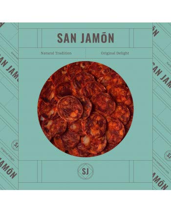 San Jamón - Cesta Regalo Gourmet Ibérica, Dueñas. Chorizo y Salchichón Ibéricos, Queso Manchego, Bombones, Pastas, Mermelada y Té