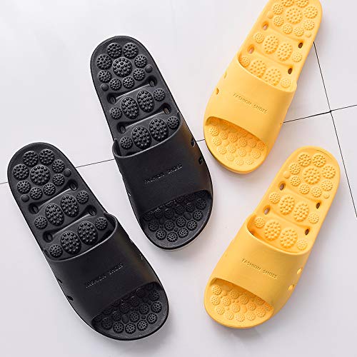 Sandalia Tipo Chancla Masaje de Hombre Mujer Unisex, Tira Ancha Suela con Agujero, Zapatillas de Casa Playa para Verano Interior/Exterior, Amarillo, 44/45 EU Sandalia Tipo Chancla Masaje de Hombre Mujer Unisex, Tira Ancha Suela con Agujero, Zapatillas de Casa Playa para Verano Interior/Exterior, Amarillo, 44/45 EU
