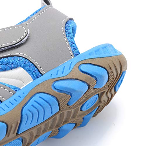 Sandalias Cerradas Velcro Niño Zapatillas Verano Zapatos Niña Deportivas Senderismo Trekking Playa Agua Unisex