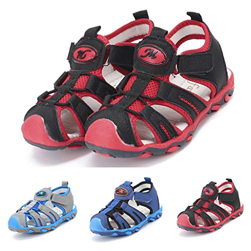 Sandalias Cerradas Velcro Niño Zapatillas Verano Zapatos Niña Deportivas Senderismo Trekking Playa Agua Unisex