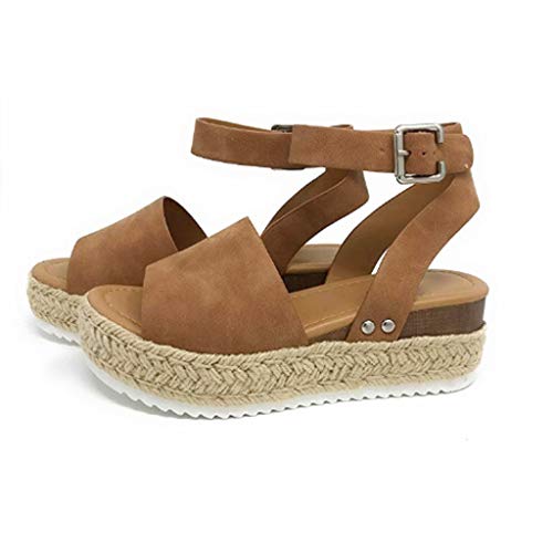 Sandalias Mujer Verano 2019 cáñamo Fondo Grueso Sandalias Punta Abierta Cuero Fondo Plano Zapatos Bohemias Romanas Hebilla Zapatillas Gris 35-43 riou Sandalias Mujer Verano 2019 cáñamo Fondo Grueso Sandalias Punta Abierta Cuero Fondo Plano Zapatos Bohemias Romanas Hebilla Zapatillas Gris 35-43 riou
