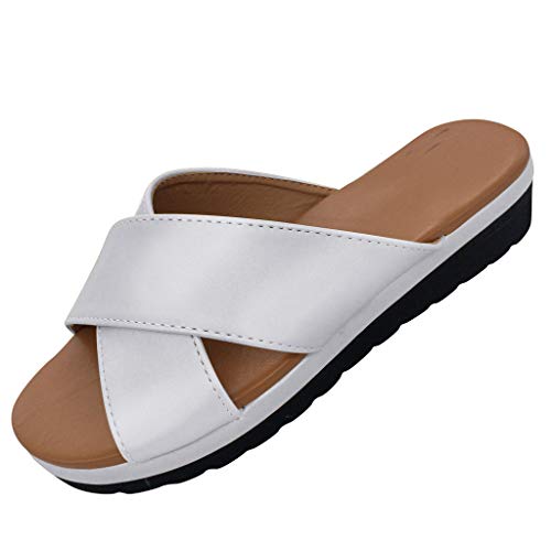 Sandalias Mujer Verano Planas Talla Grande, MINXINWY 2019 Sandalias Negras de Vendimia Sandalias de Señorita Sandalias niñas Verano Zapatillas de casa de Mujeres