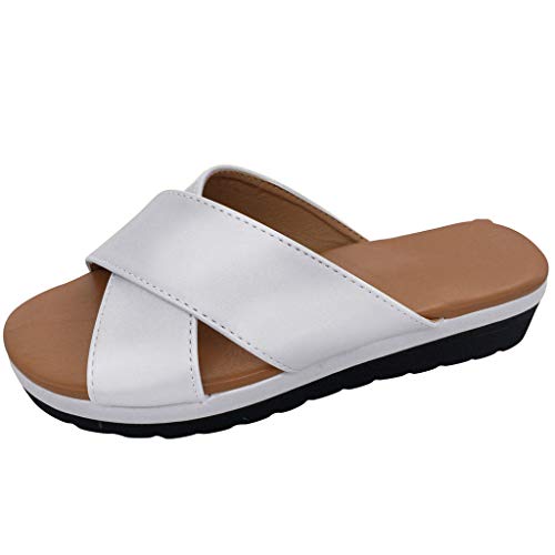 Sandalias Mujer Verano Planas Talla Grande, MINXINWY 2019 Sandalias Negras de Vendimia Sandalias de Señorita Sandalias niñas Verano Zapatillas de casa de Mujeres