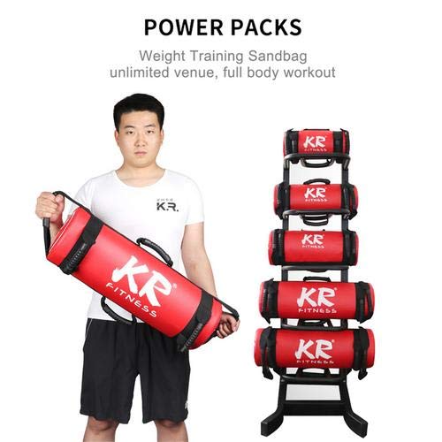 Sandbag - 5kg 10kg 15kg 20 Kg Saco De Arena Fitness - Power Bag con 6 Asas Y Cremallera para Levantamiento De Pesas, Levantamiento De Pesas, Ejercicio, Carrera (1pcs/Color Al Azar)