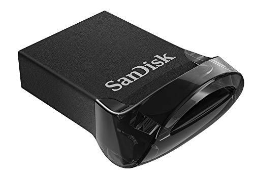 SanDisk Ultra Fit, Memoria flash USB 3.1 de 16 GB con hasta 130 MB/s de velocidad de lectura,Tradicional,Negro,16GB (SDCZ430-016G-G46)