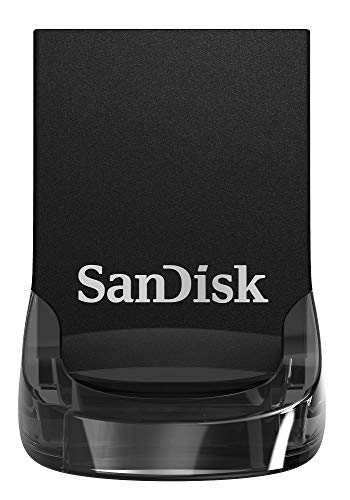 SanDisk Ultra Fit, Memoria flash USB 3.1 de 16 GB con hasta 130 MB/s de velocidad de lectura,Tradicional,Negro,16GB (SDCZ430-016G-G46)
