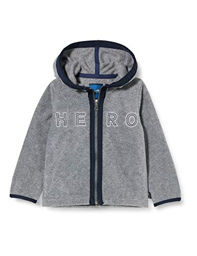 Sanetta Fleecejacke Grey Mel. con Esta Chaqueta de Forro Polar Kidswear en Color Gris, Cada niño se convertirá en un Gran héroe, Clásico para Niños