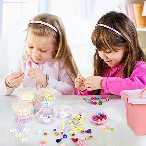 Sanlebi NiƱos Bricolaje Conjunto de Cuentas, 1000 PCS Abalorios para Hacer Pulseras Collares Anillos Kit Manualidades Juego de Hacer Bisuteria para NiƱas Sanlebi NiƱos Bricolaje Conjunto de Cuentas, 1000 PCS Abalorios para Hacer Pulseras Collares Anillos Kit Manualidades Juego de Hacer Bisuteria para NiƱas