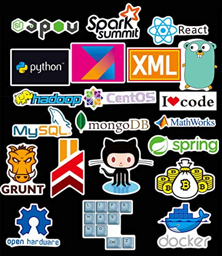 Sanmatic Lote 72Pcs Adhesivos para Ordenador Portátil para el Lenguaje de Programación Desarrollador Comprennent Logo Pegatina,C + +,Python,Linux,Swift,Los Piratas Informáticos,Les Geeks,Les Codeur Sanmatic Lote 72Pcs Adhesivos para Ordenador Portátil para el Lenguaje de Programación Desarrollador Comprennent Logo Pegatina,C + +,Python,Linux,Swift,Los Piratas Informáticos,Les Geeks,Les Codeur