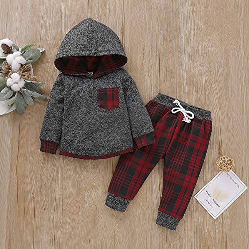 SANMIO 2Pcs Niños Ropa con Capucha Ropa Sudadera Top + Pantalones Bebés Chándal Conjuntos