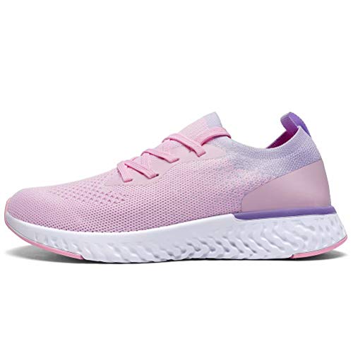 SANNAX Zapatos Mujer Zapatillas Casuales Zapatos Planos Correr Gimnasio Sneakers Zapatillas Deportivas Transpirables Cómoda