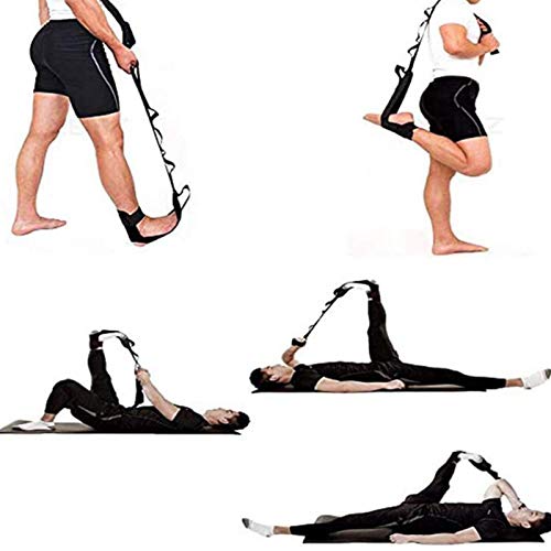 SANON Cinturón de Estiramiento de Ligamentos Correa de Estiramiento de Rehabilitación de Yoga Suave Y Duradera para Ejercicios de Gimnasia de Taekwondo de Ballet con Bucles Ajustables SANON Cinturón de Estiramiento de Ligamentos Correa de Estiramiento de Rehabilitación de Yoga Suave Y Duradera para Ejercicios de Gimnasia de Taekwondo de Ballet con Bucles Ajustables