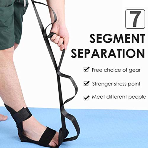 SANON Cinturón de Estiramiento de Ligamentos Correa de Estiramiento de Rehabilitación de Yoga Suave Y Duradera para Ejercicios de Gimnasia de Taekwondo de Ballet con Bucles Ajustables SANON Cinturón de Estiramiento de Ligamentos Correa de Estiramiento de Rehabilitación de Yoga Suave Y Duradera para Ejercicios de Gimnasia de Taekwondo de Ballet con Bucles Ajustables