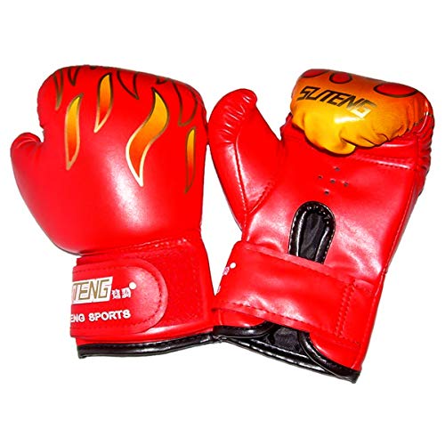 SANON Guantes de Boxeo para Entrenamiento Niños Niños Guantes de Boxeo Guantes de Entrenamiento PU Entrenamiento de Artes Marciales MMA para Hombres Y Mujeres de 3 a 12 Años