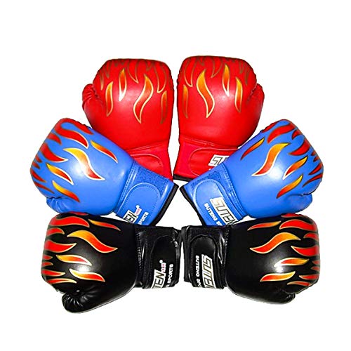 SANON Guantes de Boxeo para Entrenamiento Niños Niños Guantes de Boxeo Guantes de Entrenamiento PU Entrenamiento de Artes Marciales MMA para Hombres Y Mujeres de 3 a 12 Años