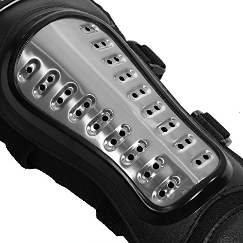 SANON Rodilleras de Acero Inoxidable para Adultos Rodilleras Espinilleras Armadura Protectora para Bicicleta de Motocross de Carreras SANON Rodilleras de Acero Inoxidable para Adultos Rodilleras Espinilleras Armadura Protectora para Bicicleta de Motocross de Carreras
