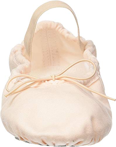 Sansha Zapatillas de ballet unisex de lona con suela de piel dividida para niños y adultos Tutú Split 5C (rosa claro, color Rosa, talla 36 2/3 EU
