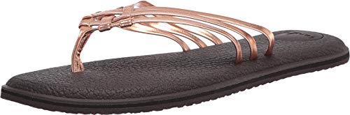 Sanuk Yoga Salty, Chanclas para Mujer, Cobre, 5 UK