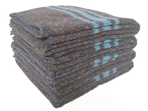 Sanz Marti - Mantas Mudanzas 140x200 gruesas Fabricadas en España - pack 4 mantas - azul Sanz Marti - Mantas Mudanzas 140x200 gruesas Fabricadas en España - pack 4 mantas - azul